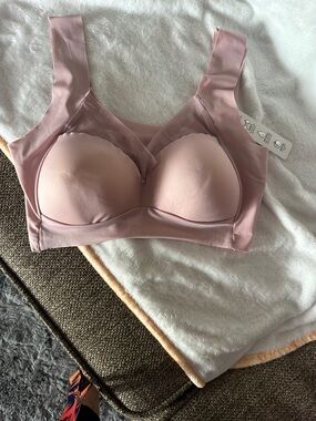 Women’s Seamless Comfort Bra - Blush Pink NWT Sz XL
